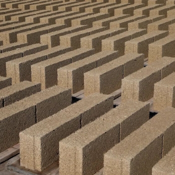 Bloczki Hempcrete (wapno, paździerz konopny) suche